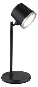 GLOBO 58454B MEEYA dotyková stolní lampička LED V446mm 6W/230lm 3000+4000+6500K černá, stříbrná, včetně baterie CR18650 1500mAh 3,7V, USB kabel