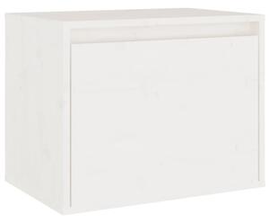 Nástěnná skříňka bílá 45 x 30 x 35 cm masivní borové dřevo