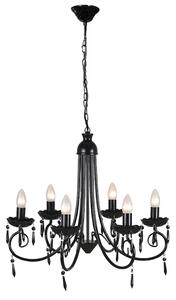 Elegantní, křišťálový lustr na šest žárovek 240689