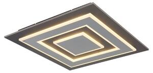 GLOBO 48033-40 JAYDEN stropní svítidlo LED 480x480mm 40W/840lm 3000K antracit, šedá, bílá