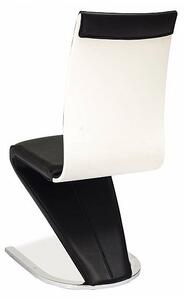 H-134 Jídelní židle, černá/bílá