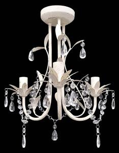 Elegantní, křišťálový lustr bílý 240686