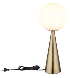 GLOBO 21031M PINPAL stolní lampička V495mm 1xE27 mosazná, bílá