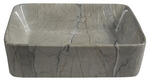 SAPHO DALMA keramické retro umyvadlo na desku, 48x38 cm, grigio MM513