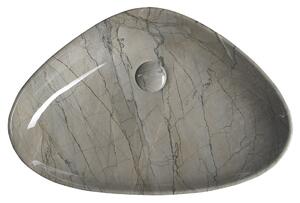 Sapho DALMA keramické umyvadlo na desku, 58,5x39 cm, grigio