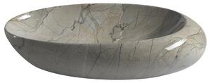 Sapho DALMA keramické umyvadlo na desku, 68x44 cm, grigio