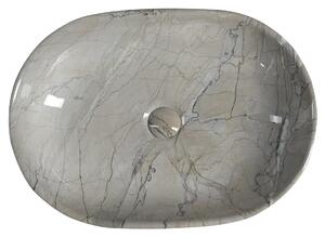 SAPHO DALMA keramické retro umyvadlo na desku, 59x42 cm, grigio MM413