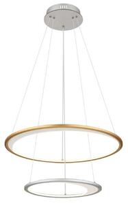 GLOBO 67333-44H UMBRA závěsné svítidlo D617mm LED 40W/2127lm 2700-6500K stříbrná, zlatá, bílá, dálkový ovladač