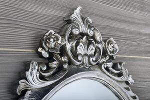 Sapho, DESNA zrcadlo v rámu, 80x100cm, stříbrná Antique, IN344