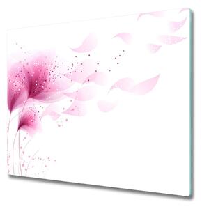 Skleněná krájecí deska Růžový květ 60x52 cm