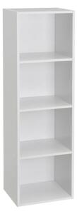 Bílá knihovna 30x106x24 cm Cube – Casa Selección
