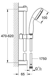 GROHE Vitalio Start 100 - Sprchová souprava, chrom 27942000