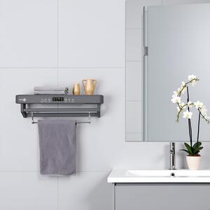 Sušák ručníků s UV sterilizátorem ElectricSun PREMIUM Grey, 450 W, do koupelny nebo kuchyně, nástěnný, 60 cm
