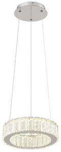 GLOBO 67162-30 MUCKY závěsné svítidlo D300mm LED 30W/1920lm 2700-6000K chromová, průhledná, dálkový ovladač