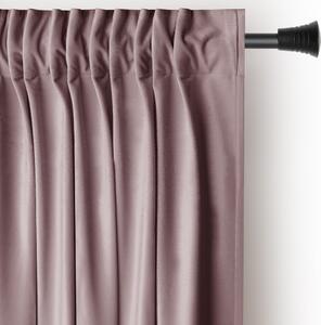 Světle hnědý sametový dimout závěs 140x245 cm Pleat – Restilo