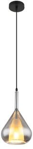 GLOBO 15542 GEEKY závěsné svítidlo D200mm 1xE27 černá, kouřová