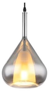 GLOBO 15542 GEEKY závěsné svítidlo D200mm 1xE27 černá, kouřová