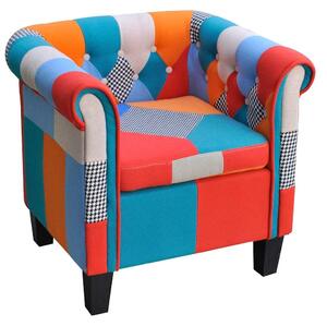 Křeslo patchwork textilní 241027