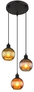 GLOBO 15638-3 ZUMBA závěsné svítidlo D360mm 3xE27 černá, vícebarevná