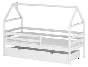 Legno Dětská postel ve tvaru domku Arnie bílá Rozměr (cm): 80x160