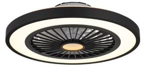 GLOBO 03653 BLIZZAK stropní svítidlo s ventilátorom D540mm LED 45W/2080lm 3000-6500K černá, bílá, dálkový ovladač