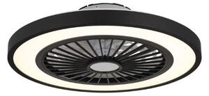 GLOBO 03653 BLIZZAK stropní svítidlo s ventilátorom D540mm LED 45W/2080lm 3000-6500K černá, bílá, dálkový ovladač