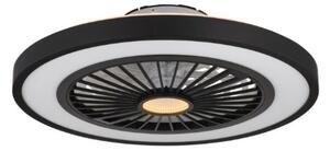 GLOBO 03653 BLIZZAK stropní svítidlo s ventilátorom D540mm LED 45W/2080lm 3000-6500K černá, bílá, dálkový ovladač