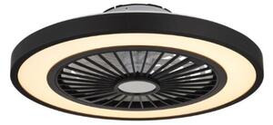 GLOBO 03653 BLIZZAK stropní svítidlo s ventilátorom D540mm LED 45W/2080lm 3000-6500K černá, bílá, dálkový ovladač