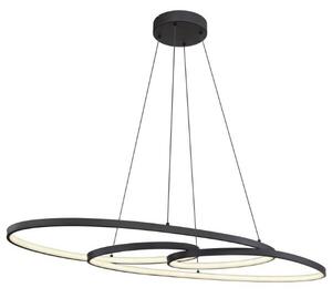 GLOBO 67177-40 SPIRA závěsné svítidlo LED 39W/1880lm 2700+4000+6500K černá matná, bílá