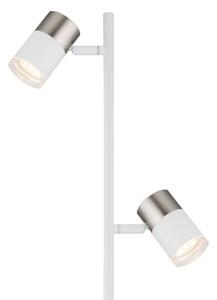 GLOBO 57851S BRISBON stojací lampa V1540mm 2xGU10 bílá, matný nikl
