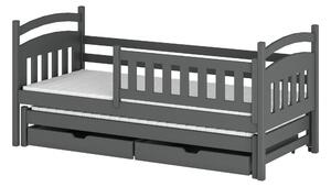 Legno Dětská rozkládací postel Alexis grafit Rozměr (cm): 80x160