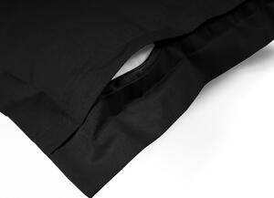 Biante Bavlněný povlak na polštář s lemem Moni MOD-506 Černý 40 x 40 cm