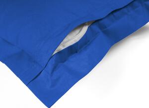 Biante Bavlněný povlak na polštář s lemem Moni MOD-503 Modrý 50 x 50 cm