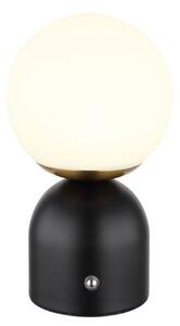 GLOBO 21006S JULSY dotyková stolní lampička V210mm LED 2,5W/189lm 2700+4000+6500K matná černá, včetně CR18650 1800mAh 3,7V, USB kabel