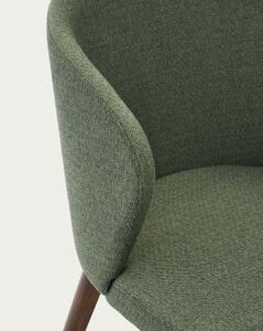 DARICE WALNUT židle zelená