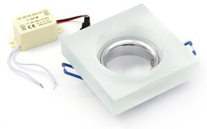 Čtvercové stropní svítidlo LED 3 W, 92x92 mm, patice GU10