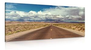 Obraz cesta v poušti - 100x50 cm