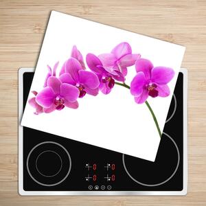 Skleněná krájecí deska Růžová orchidej 60x52 cm