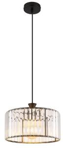 GLOBO 15742H JORDANA závěsné svítidlo D310mm 1xE27 černá, průhledná