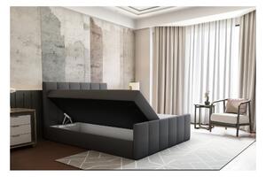 TEMPO Boxspringová postel, 140x200, šedá, STAR