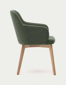 NELIDA NATURAL židle zelená