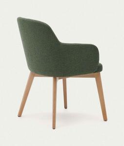 NELIDA NATURAL židle zelená