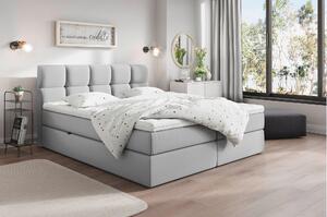AMERICKÁ POSTEL, 200/220 cm, světle šedá Livetastic - Postele s úložným prostorem, Online Only