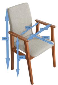 Drewmix Židle pro seniory s područkami