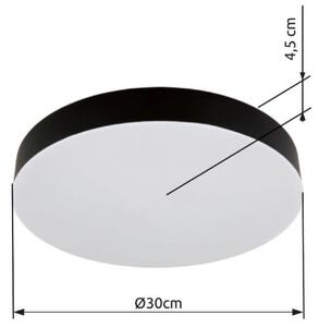 GLOBO 12384-24 MATTHEW stropní svítidlo D300mm LED 24W/2150lm 3000+4000+6500K černá matná, bílá