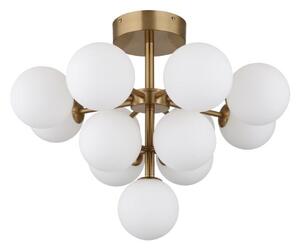 GLOBO 56143-13GD GRAPPY stropní svítidlo D560mm 13xG9 zlatá, bílá