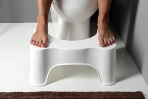 Sapho, Koupelnová židle, 44,5x28x20 cm, bílá, ST002