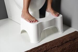 Sapho, Koupelnová židle, 44,5x28x20 cm, bílá, ST002