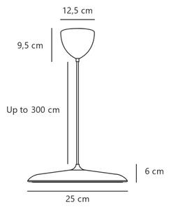 DFTP by Nordlux - LED Stmívatelný lustr na lanku ARTIST LED/14W/230V 3000K