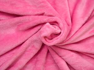 Tmavě růžová mikroplyšová deka VIOLET, 150x200 cm